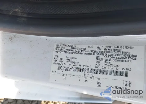 2017 Ford Fiesta S from USA, damaged, VIN 3FADP4TJ4HM117426
